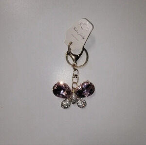 New butterfly bag charm keychain